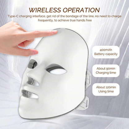 7-Color LED Glow Mask